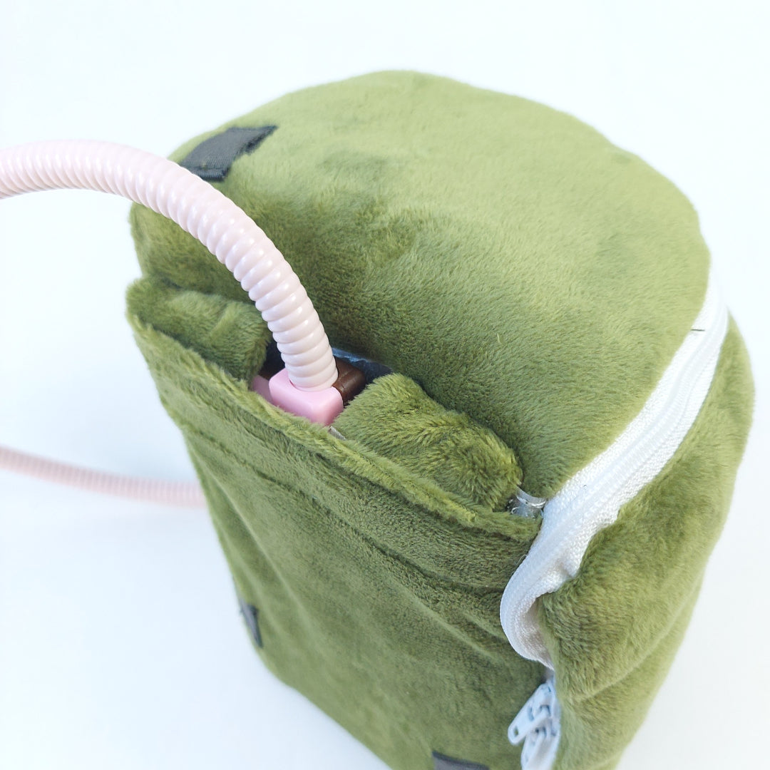 モモンガハウスじゃない, モモンガを触る新しい方法 「モモさわロール」ペット用ヒーター設置OK(モモンガポーチ)