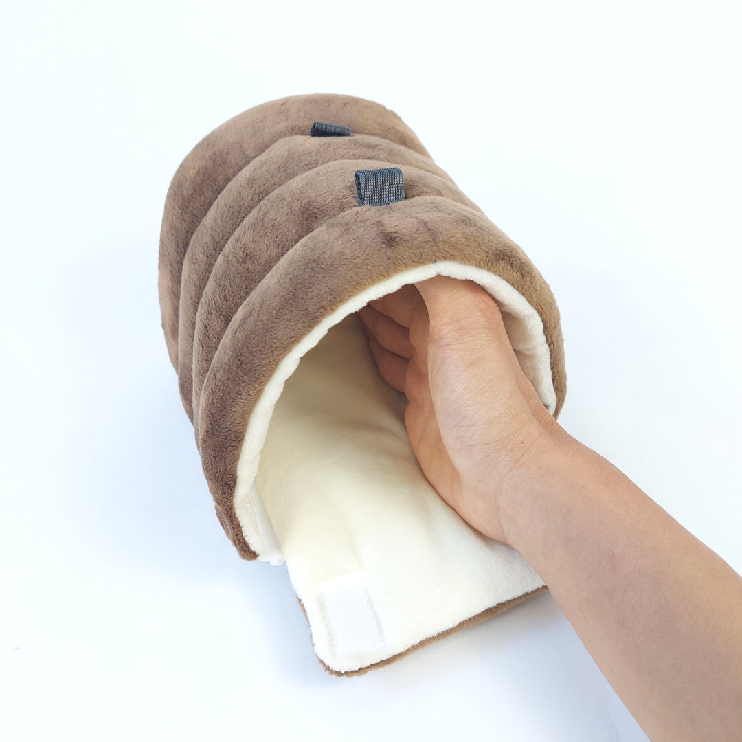 モモンガハウスじゃない, モモンガを触る新しい方法 「モモさわロール」ペット用ヒーター設置OK(モモンガポーチ)