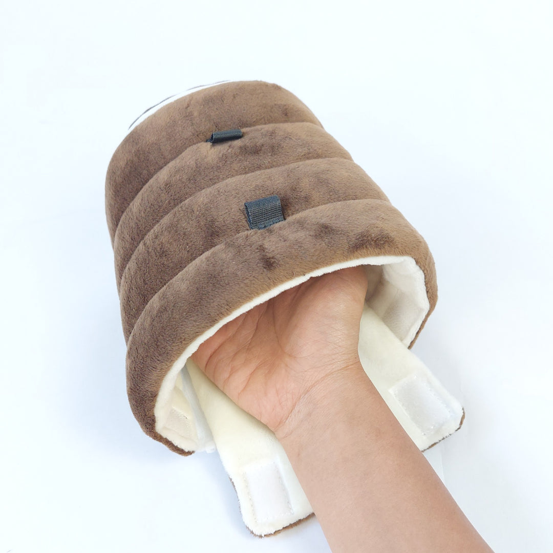 モモンガハウスじゃない, モモンガを触る新しい方法 「モモさわロール」ペット用ヒーター設置OK(モモンガポーチ)